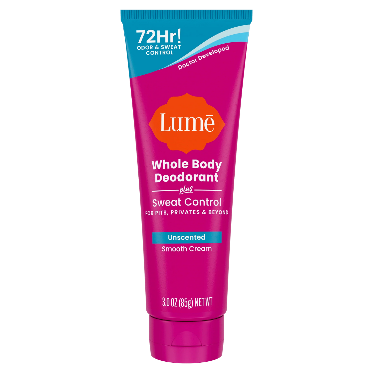 Unscented | Cream Tube Deodorant | + Sweat Control